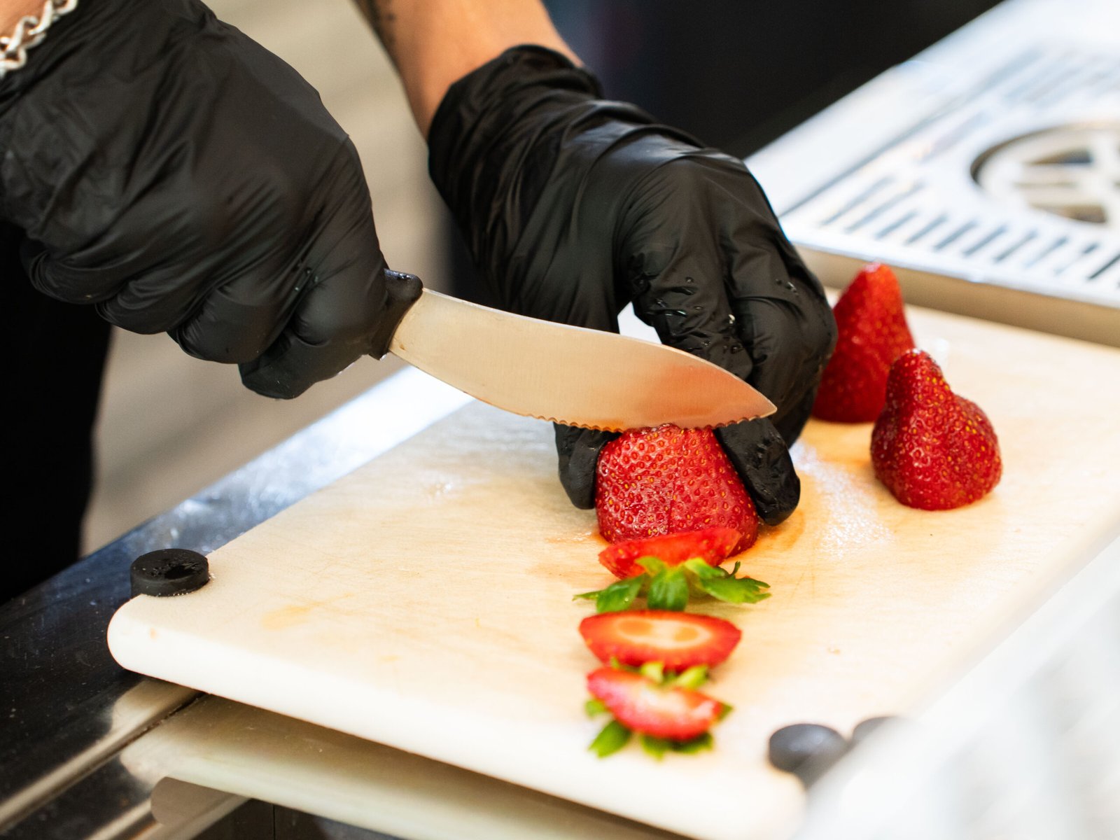 Muddle the strawberries